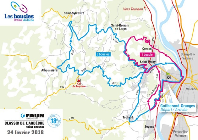 2018 classic Ardeche map